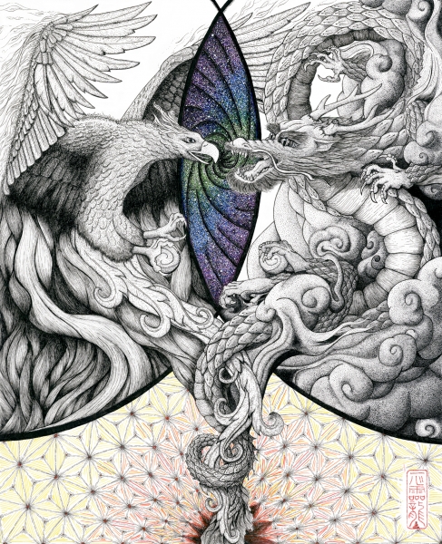 Phoenix And Dragon